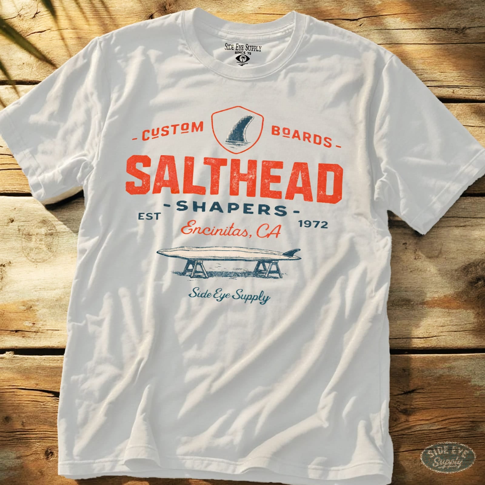 Salthead Tee White / S - by Side Eye Supply - Surf Beach Life Apparel