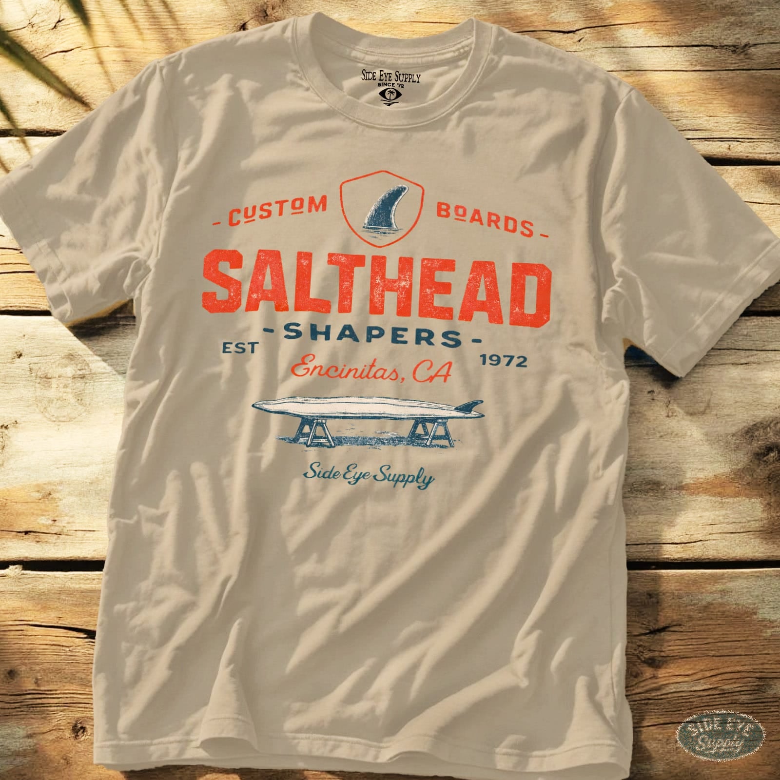Salthead Tee Sand / S - by Side Eye Supply - Surf Beach Life Apparel