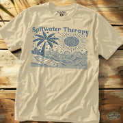 Saltwater Therapy Tee Natural / S - by Side Eye Supply - Surf Beach Life Apparel