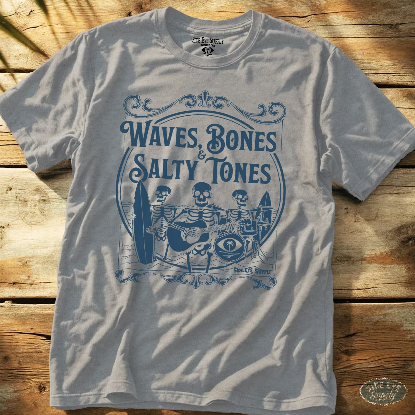 Salty Tones Tee Sport Grey / S - by Side Eye Supply - Surf Beach Life Apparel