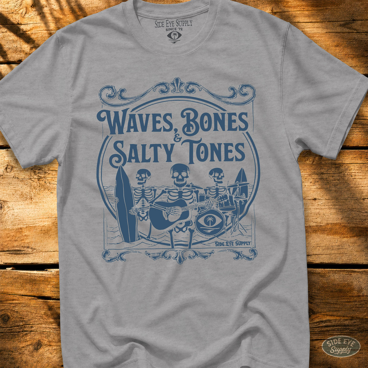 Salty Tones Tee Sport Grey / S - by Side Eye Supply - Surf Beach Life Apparel