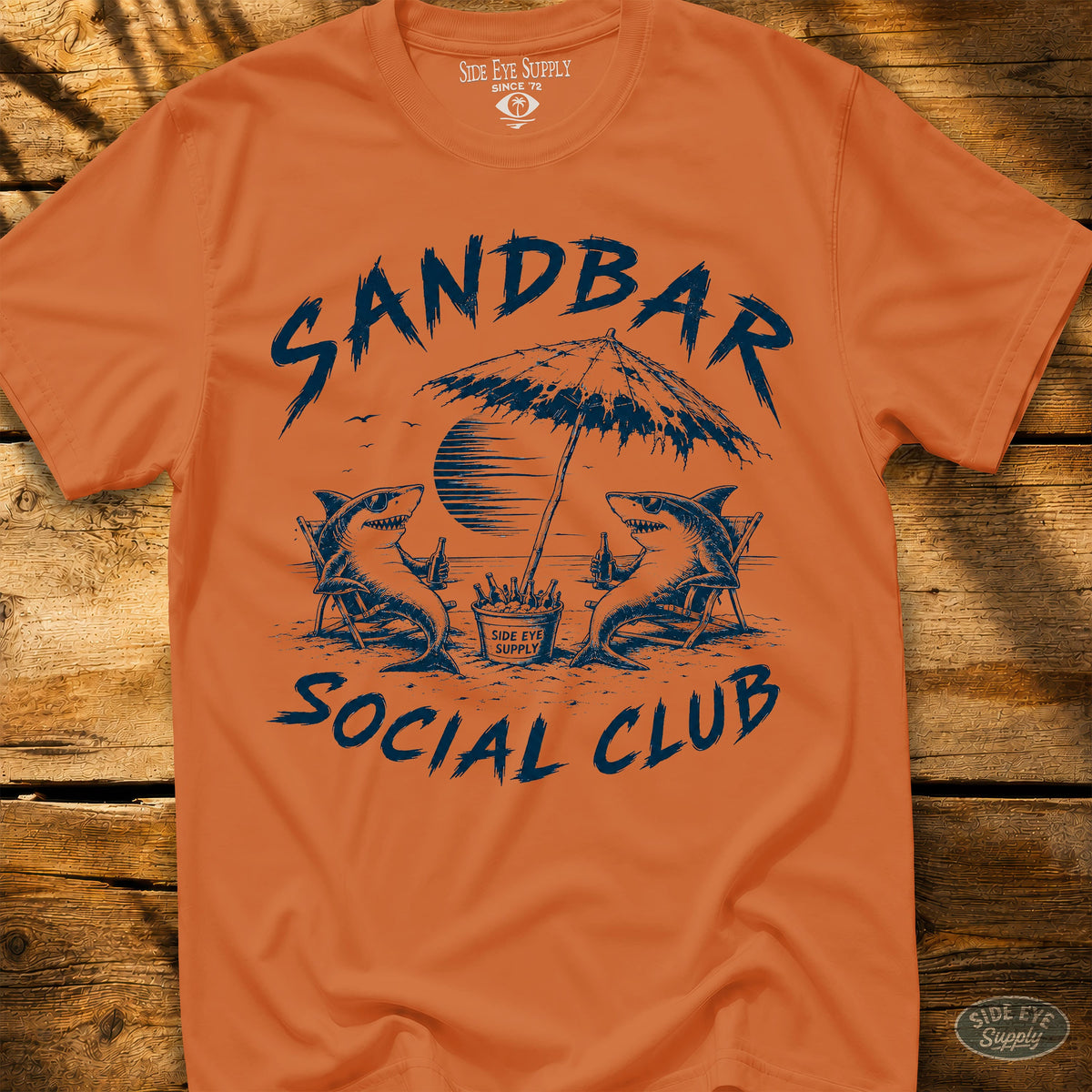 Sandbar Social Club - Tee Orange / S - by Side Eye Supply - Surf Beach Life Apparel