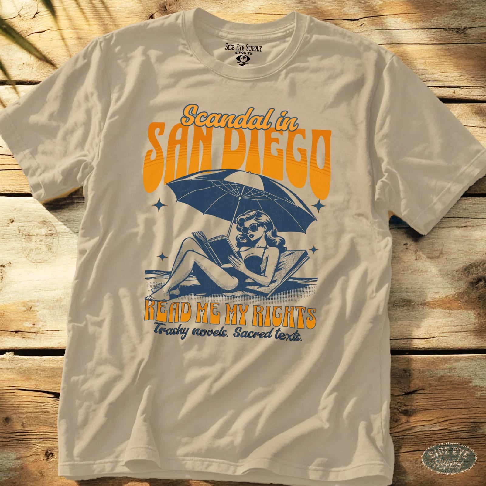 Scandal In San Diego Tee Sand / S - by Side Eye Supply - Surf Beach Life Apparel