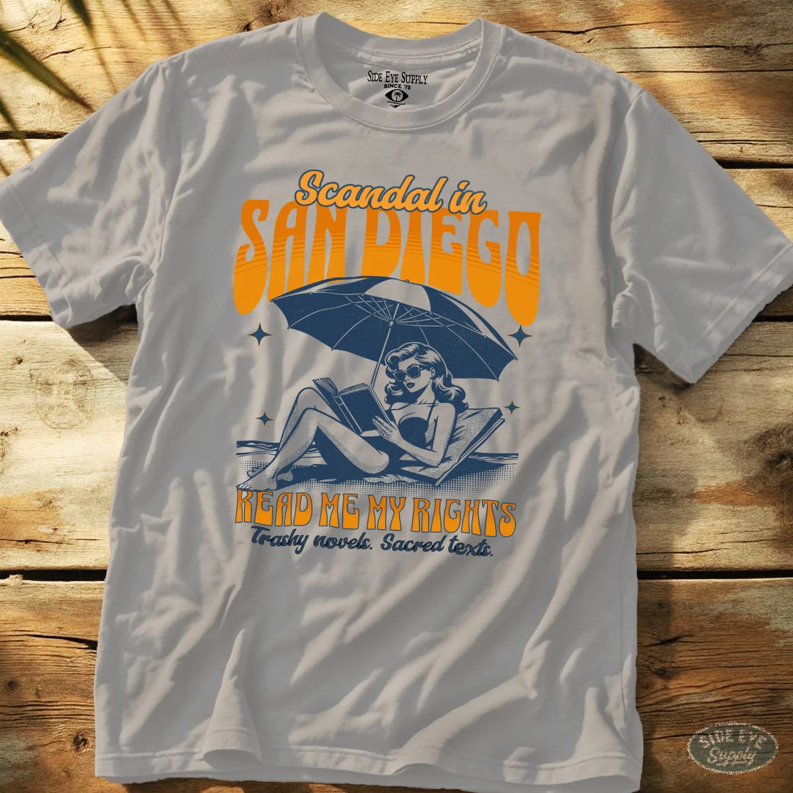 Scandal In San Diego Tee Ice Grey / S - by Side Eye Supply - Surf Beach Life Apparel