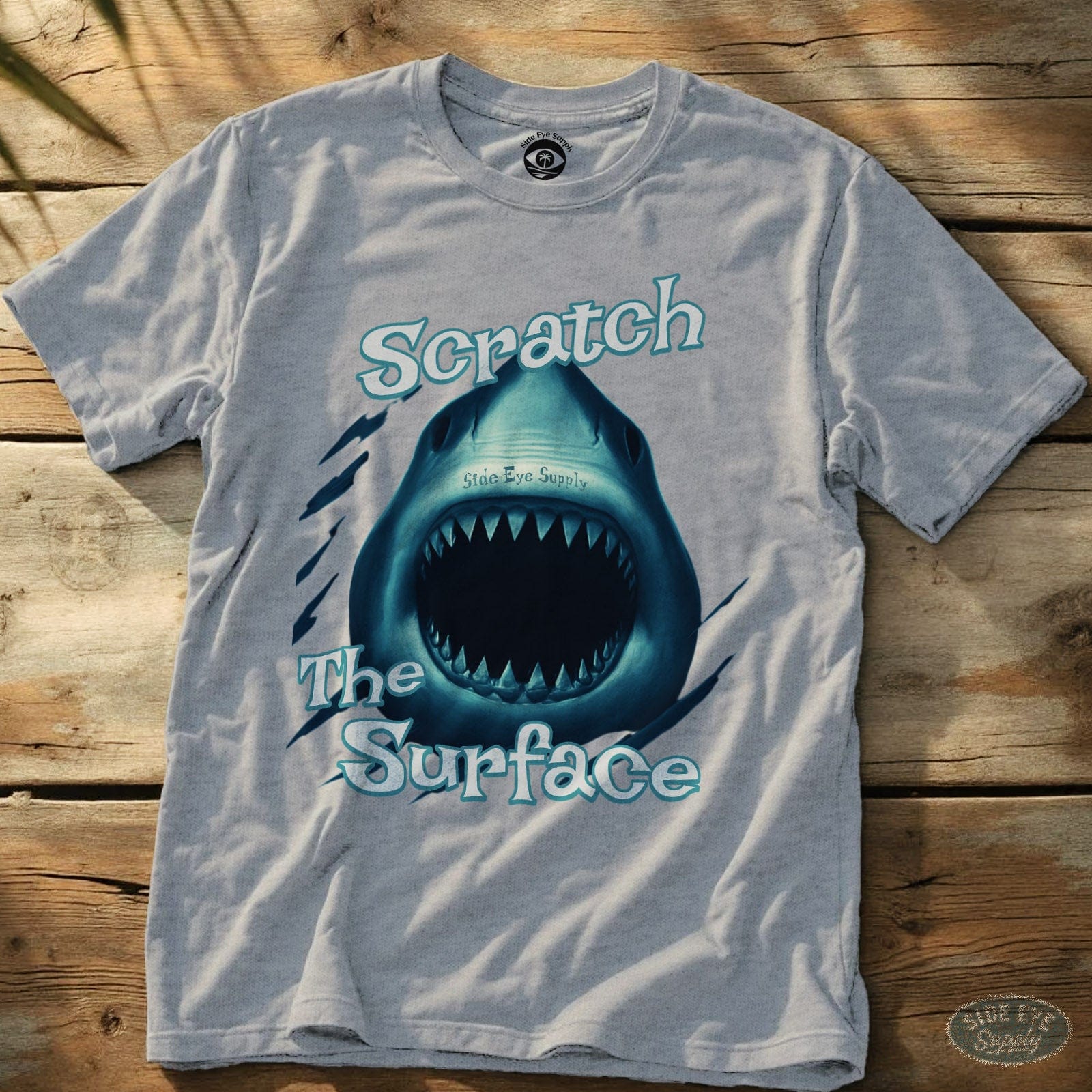 Scratch the Surface Tee Sport Grey / S - by Side Eye Supply - Surf Beach Life Apparel