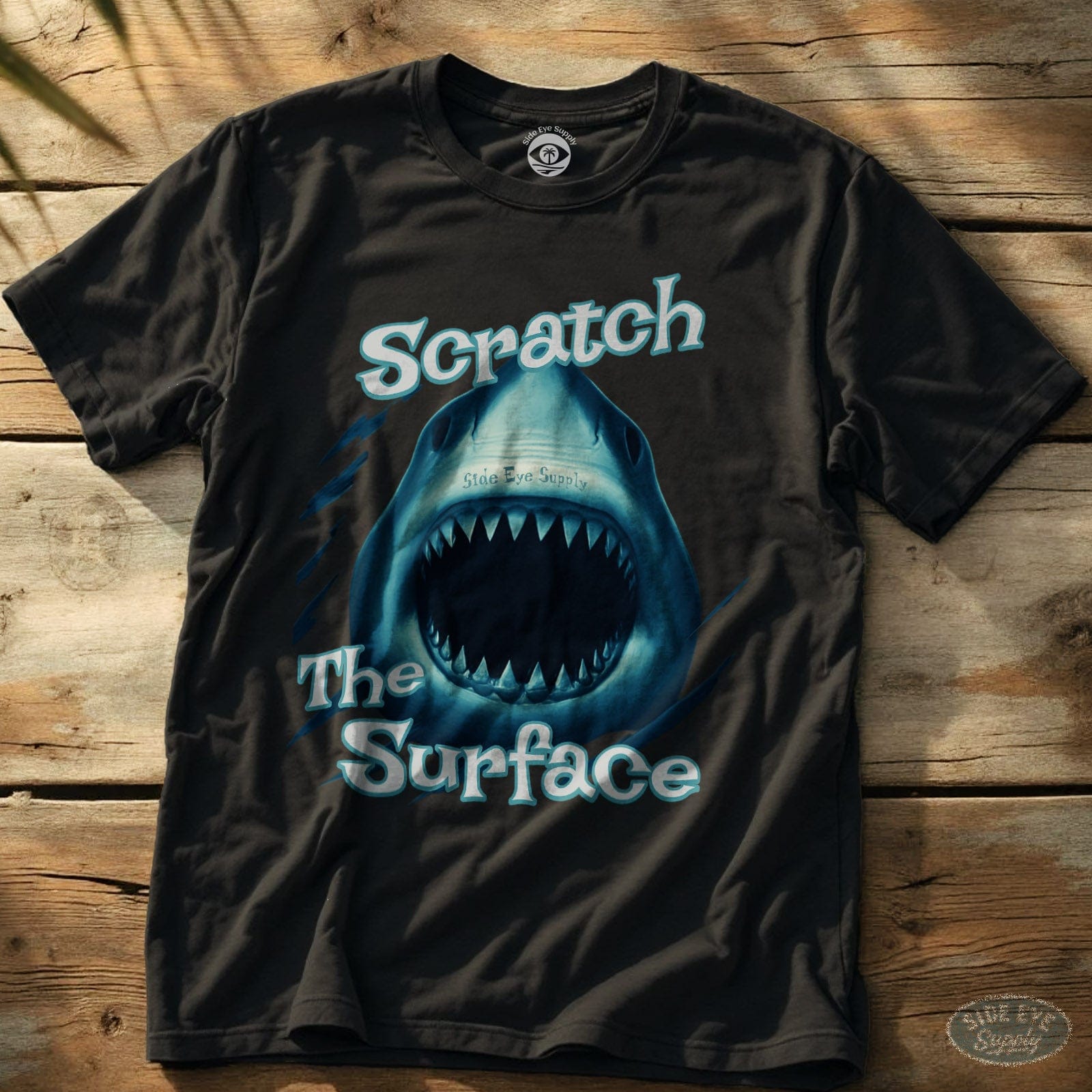 Scratch the Surface Tee Black / S - by Side Eye Supply - Surf Beach Life Apparel