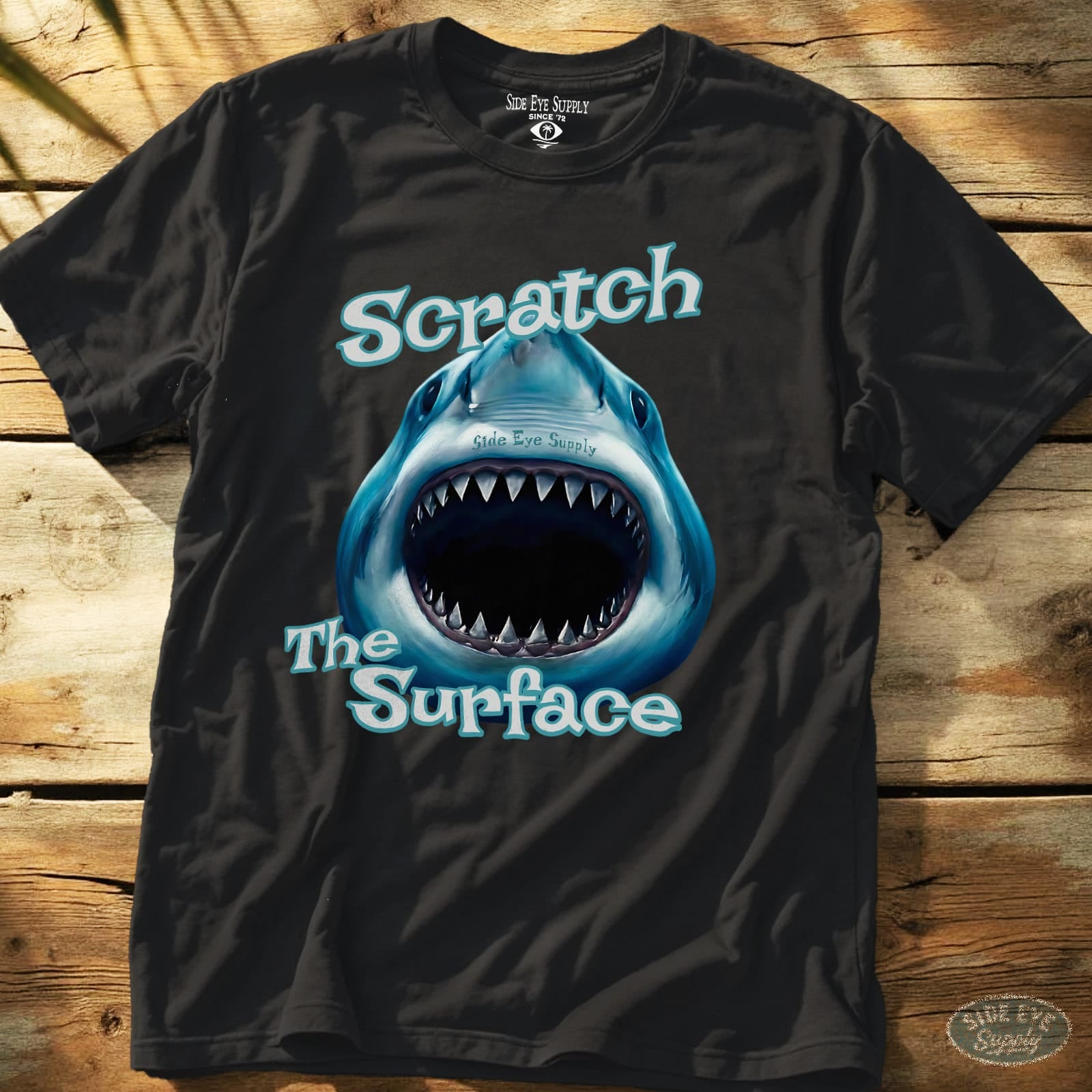 Scratch the Surface Tee Black / S - by Side Eye Supply - Surf Beach Life Apparel