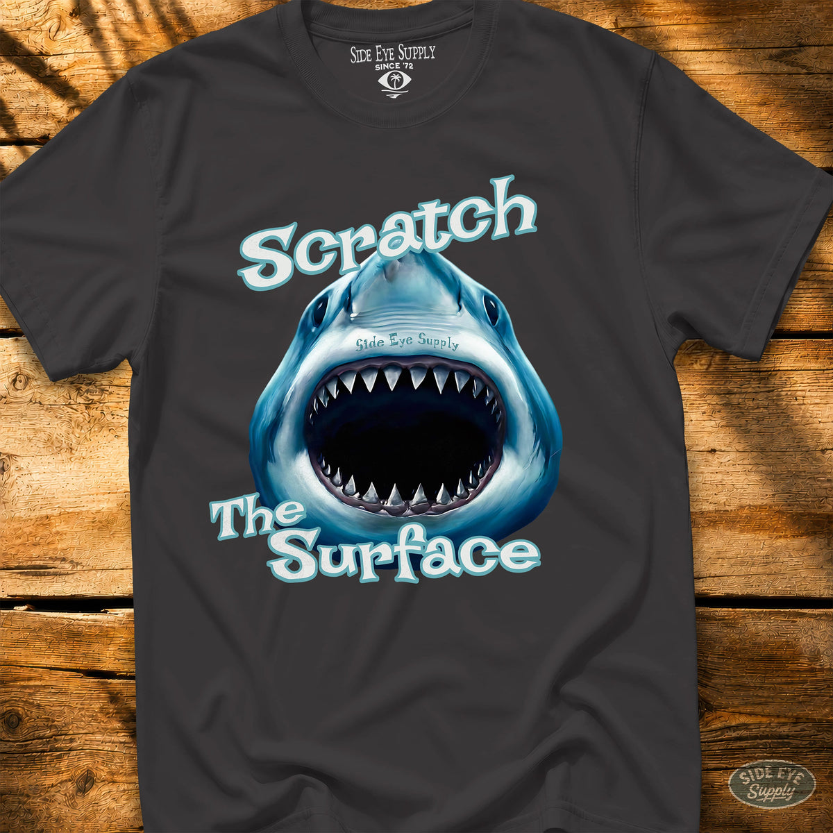 Scratch the Surface Tee Black / S - by Side Eye Supply - Surf Beach Life Apparel