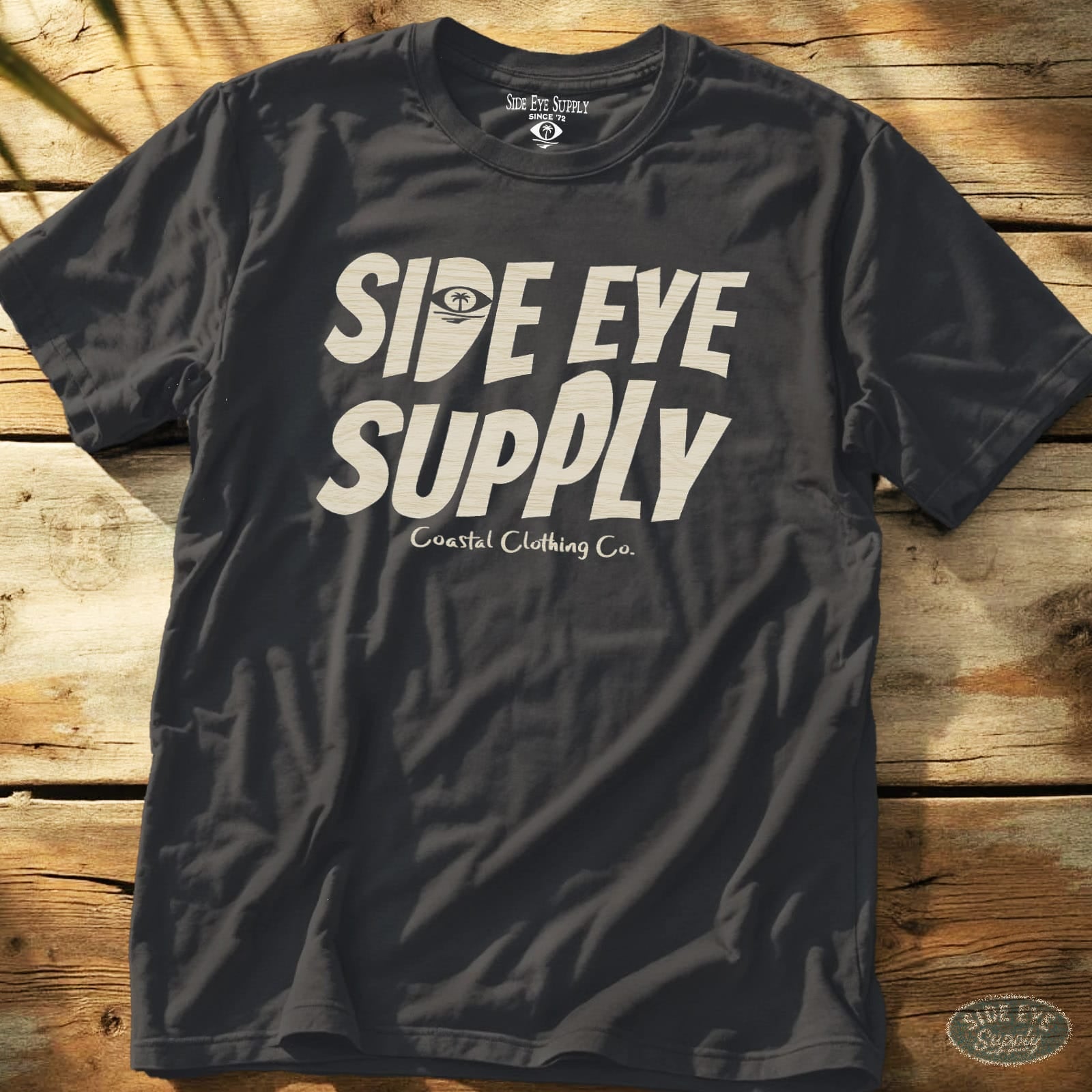 SES Coastal Tee Charcoal / S - by Side Eye Supply - Surf Beach Life Apparel