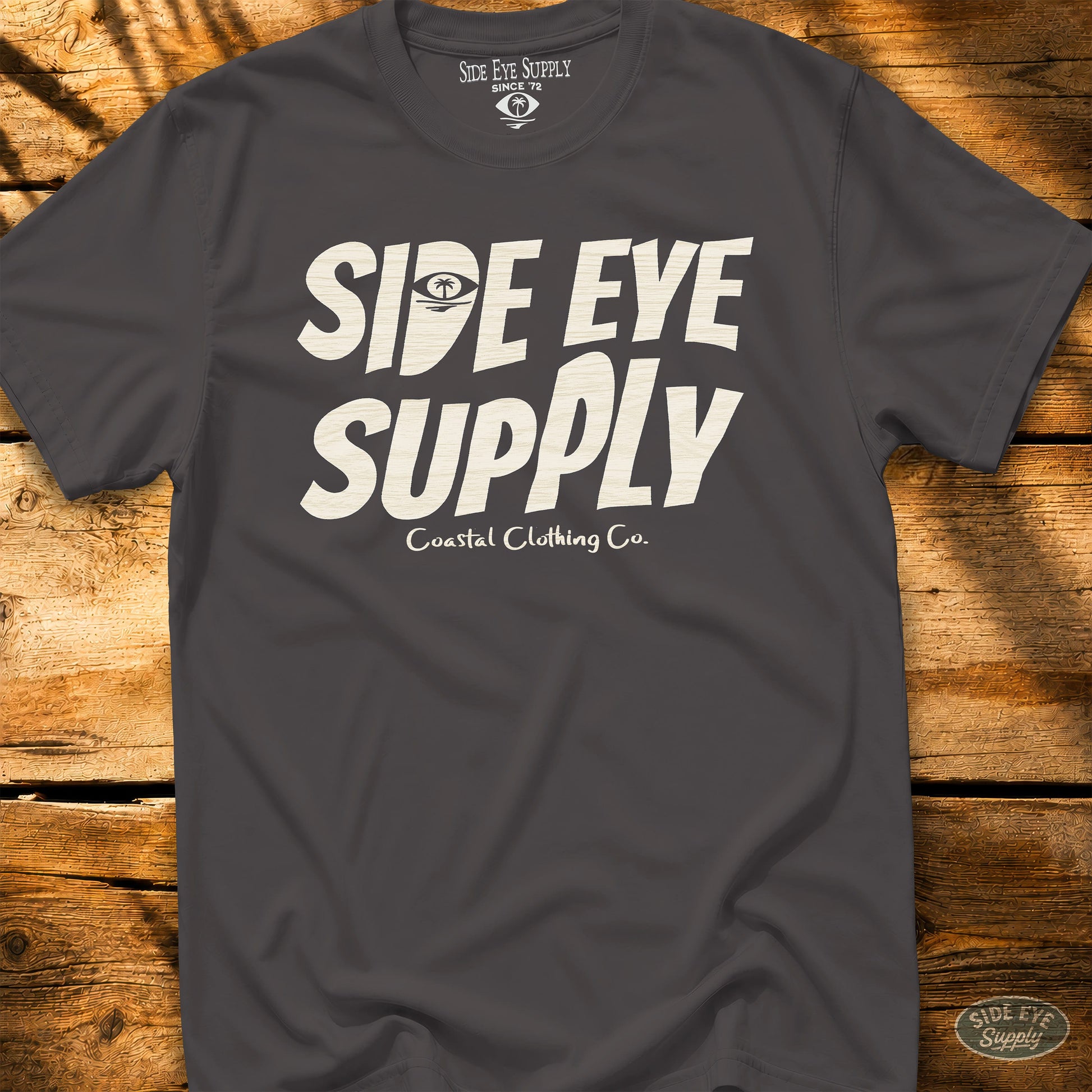 SES Coastal Tee Charcoal / S - by Side Eye Supply - Surf Beach Life Apparel