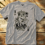 Shark King Tee Ice Grey / S - by Side Eye Supply - Surf Beach Life Apparel