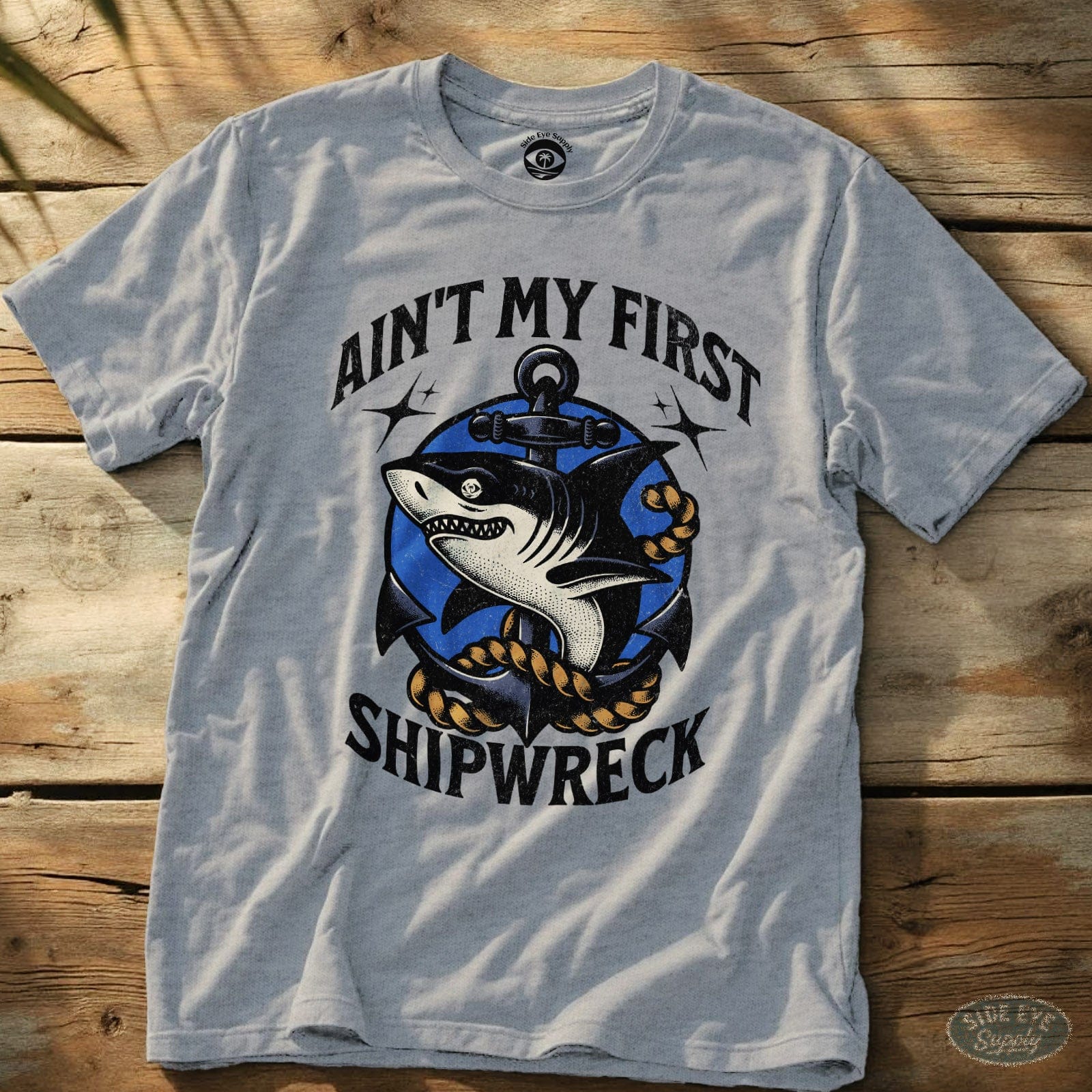 Shipwreck Tee Sport Grey / S - by Side Eye Supply - Surf Beach Life Apparel