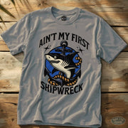Shipwreck Tee Ice Grey / S - by Side Eye Supply - Surf Beach Life Apparel