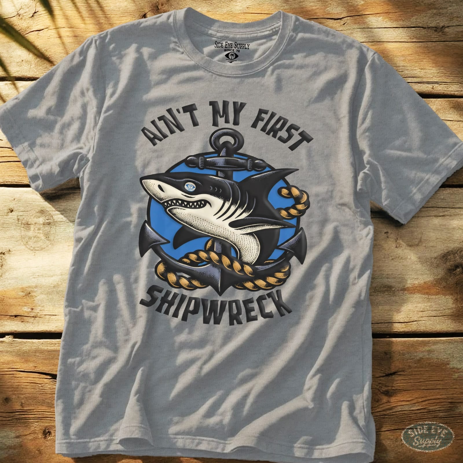 Shipwreck Tee Sport Grey / S - by Side Eye Supply - Surf Beach Life Apparel