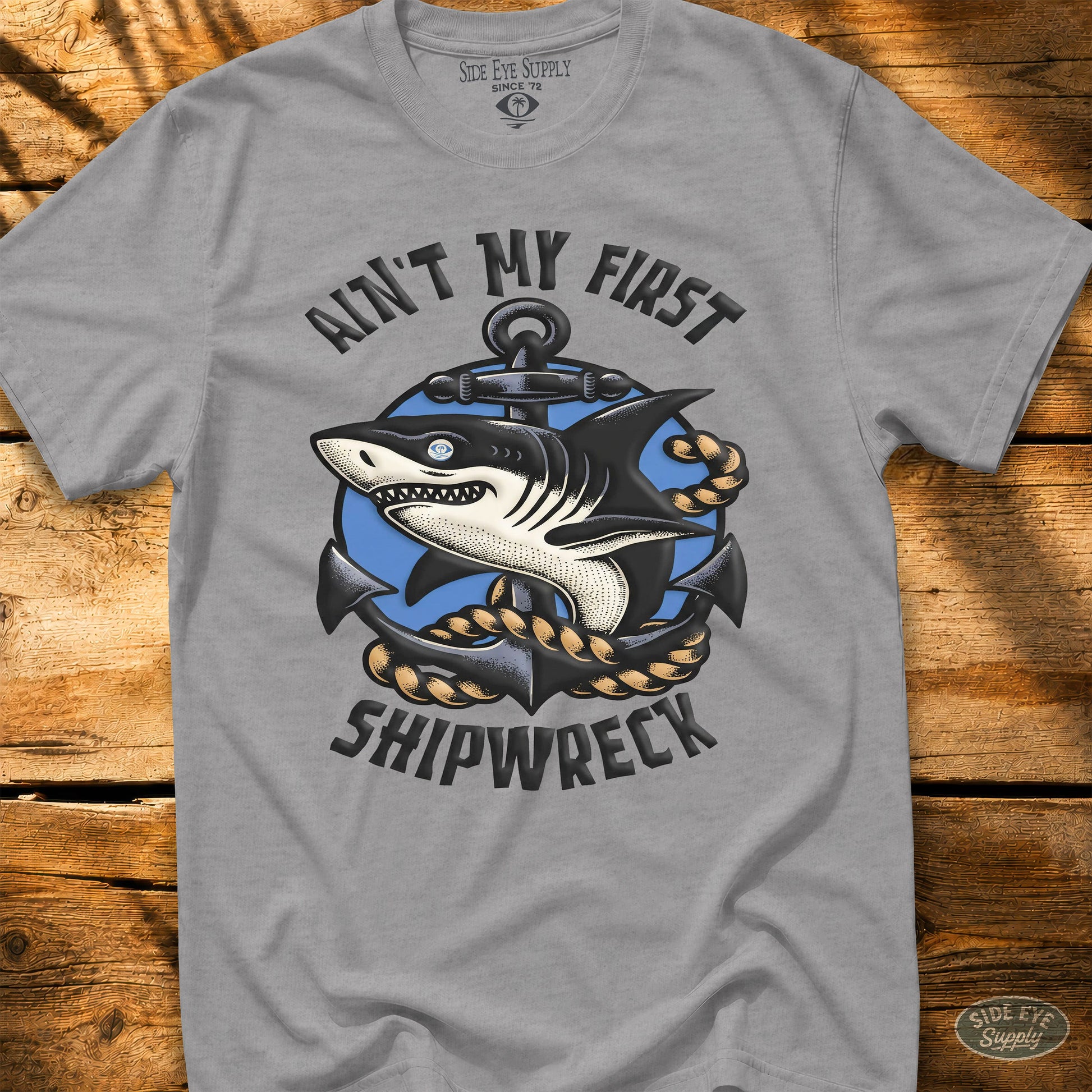 Shipwreck Tee Sport Grey / S - by Side Eye Supply - Surf Beach Life Apparel