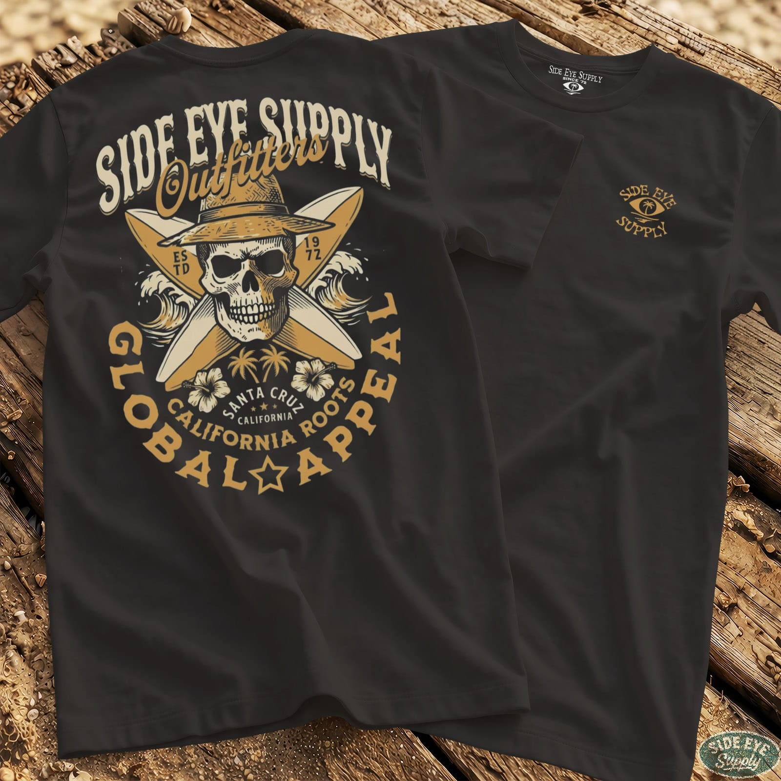Side Eye Outfitters Tee Black / S - by Side Eye Supply - Surf Beach Life Apparel