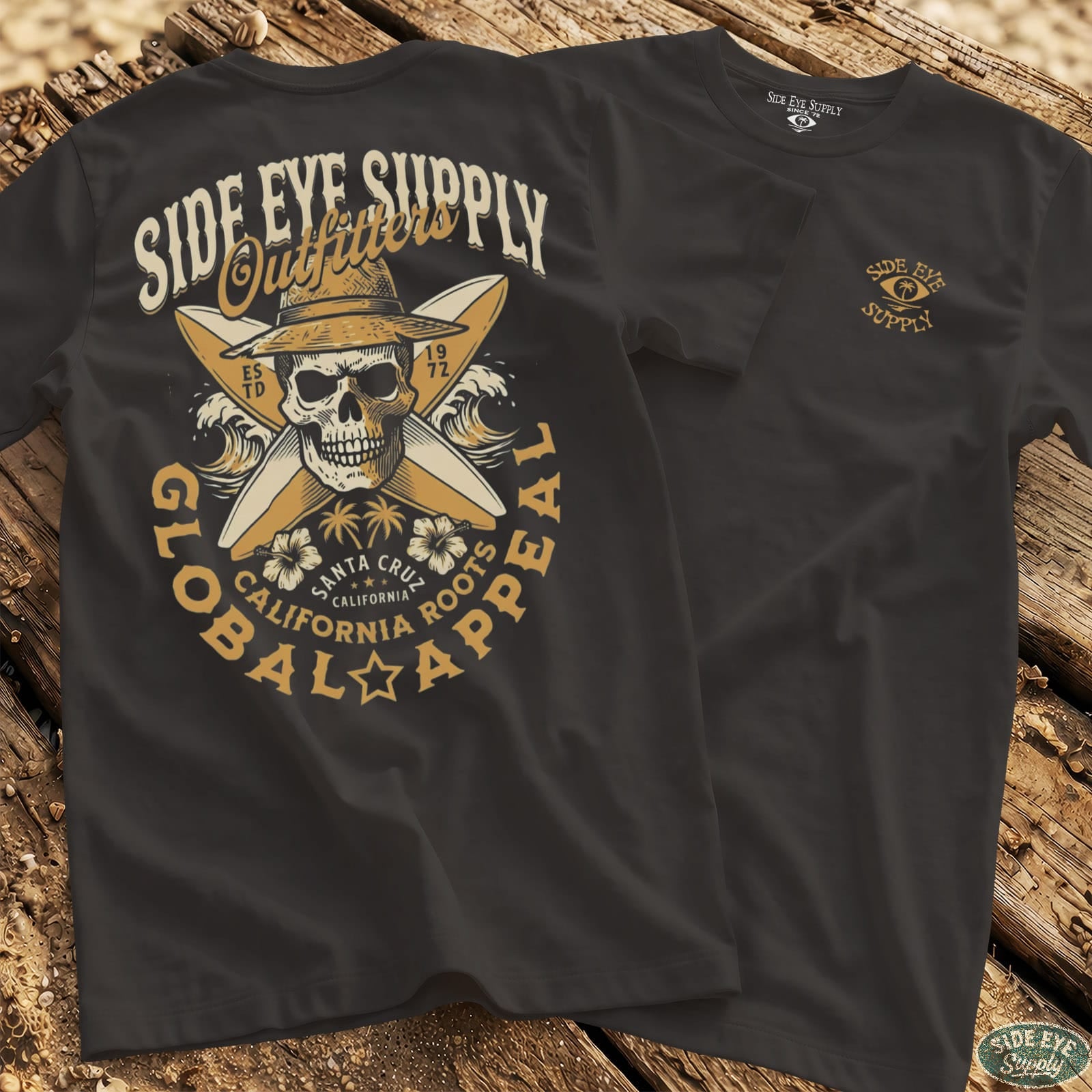 Side Eye Outfitters Tee Black / S - by Side Eye Supply - Surf Beach Life Apparel