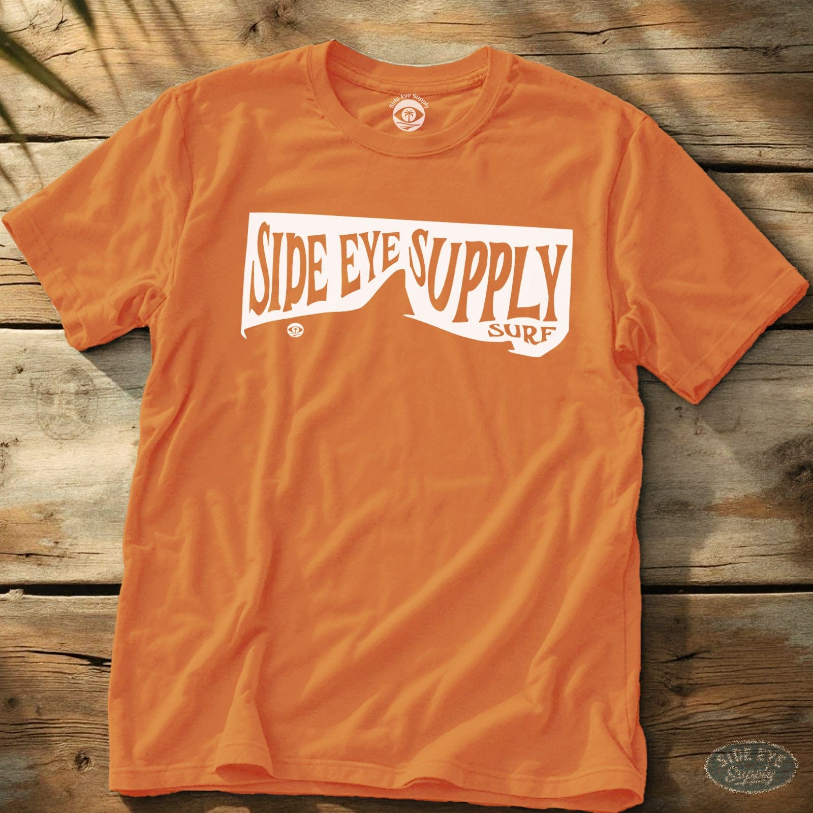 Side Eye Shark Tee Orange / S - by Side Eye Supply - Surf Beach Life Apparel