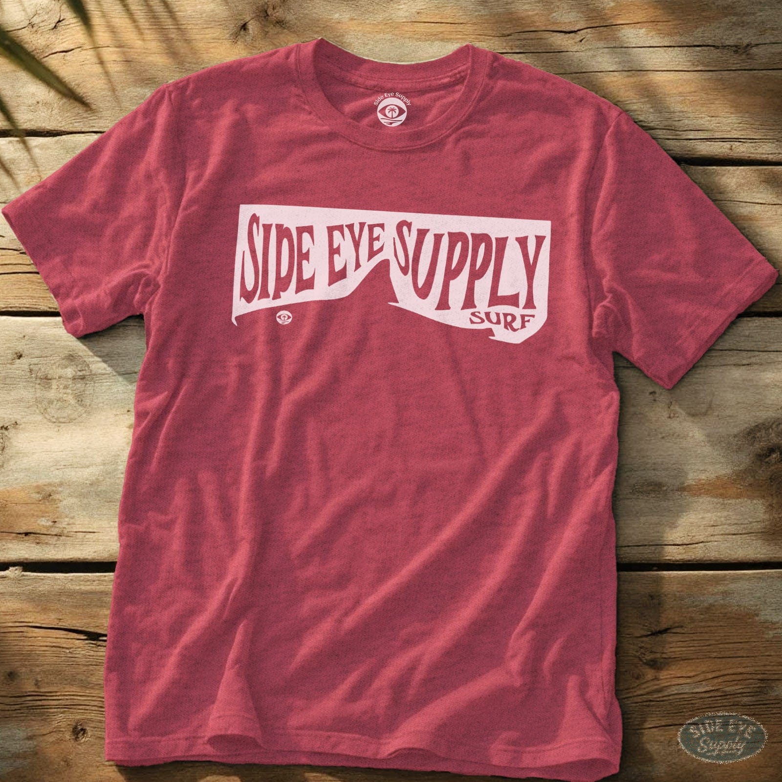 Side Eye Shark Tee Heather Red / S - by Side Eye Supply - Surf Beach Life Apparel