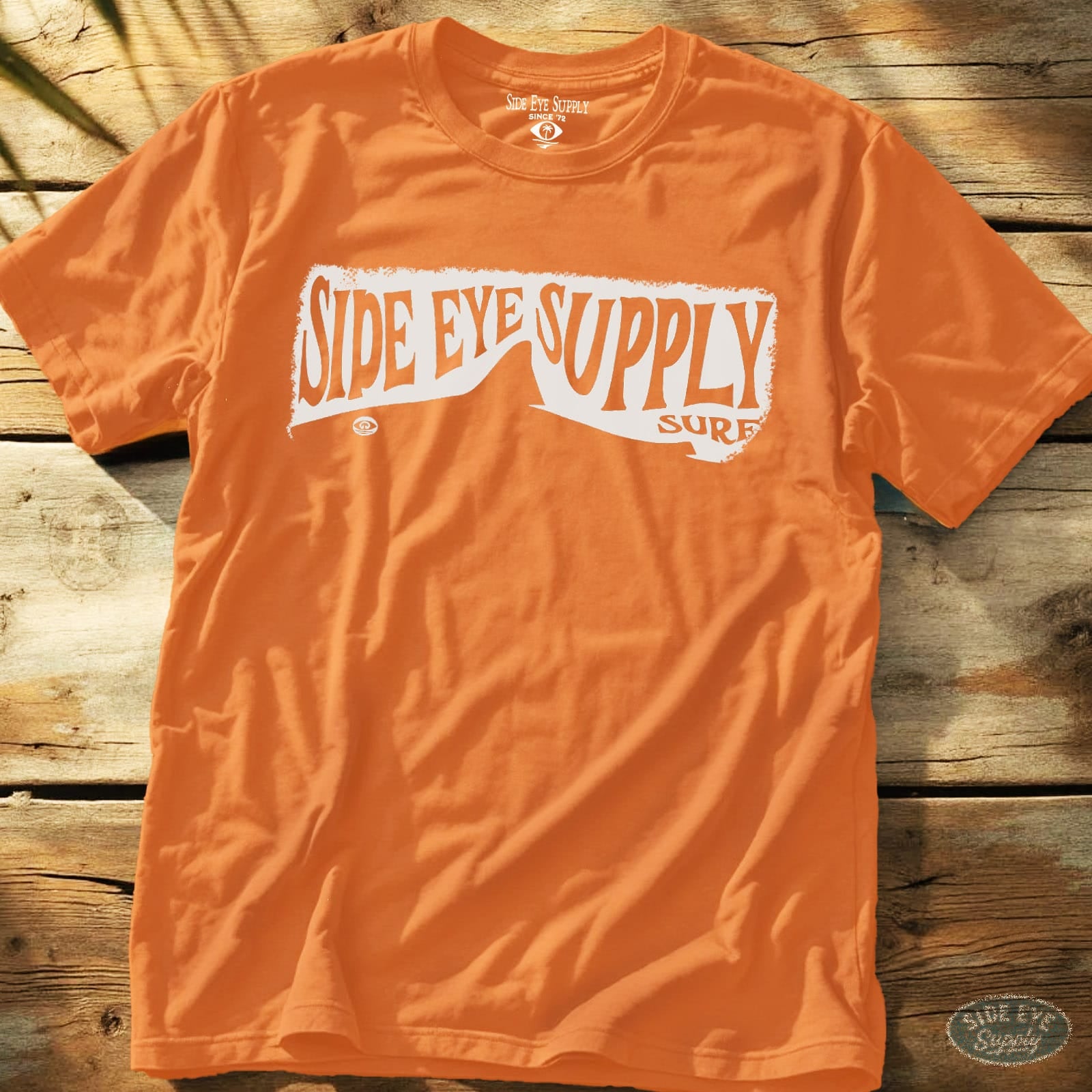 Side Eye Shark Tee Orange / S - by Side Eye Supply - Surf Beach Life Apparel