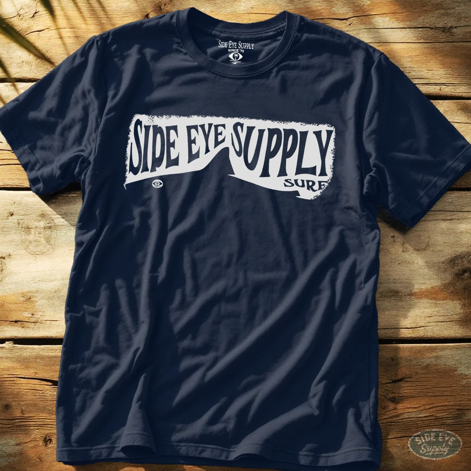 Side Eye Shark Tee Navy / S - by Side Eye Supply - Surf Beach Life Apparel