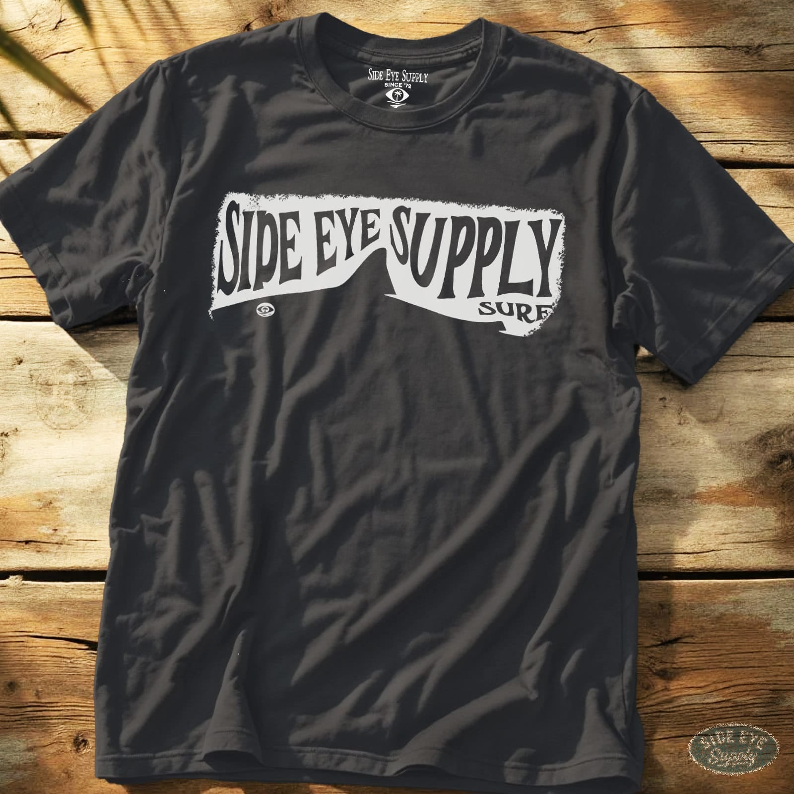 Side Eye Shark Tee Charcoal / S - by Side Eye Supply - Surf Beach Life Apparel
