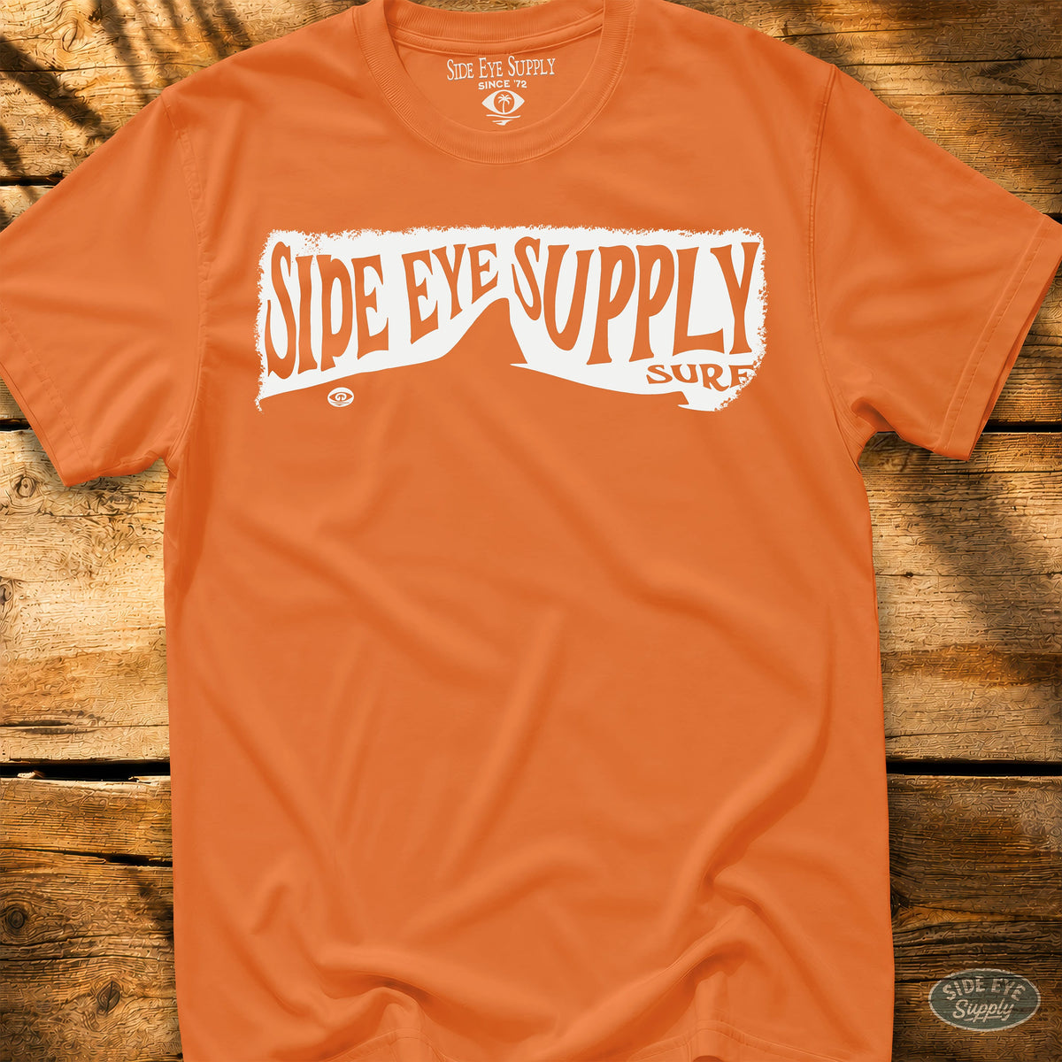 Side Eye Shark Tee Orange / S - by Side Eye Supply - Surf Beach Life Apparel