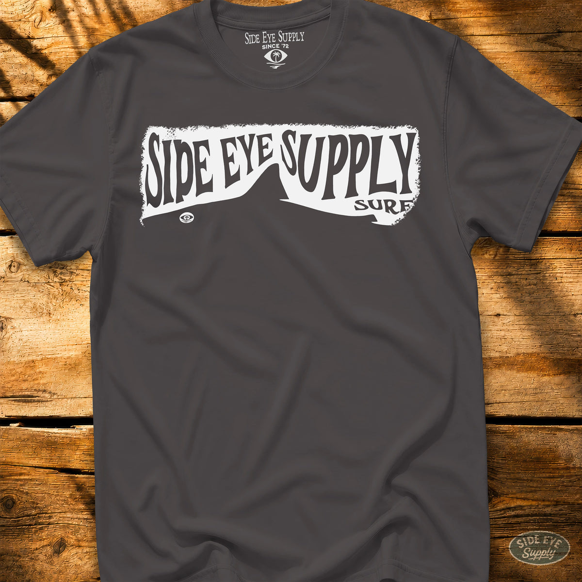 Side Eye Shark Tee Charcoal / S - by Side Eye Supply - Surf Beach Life Apparel