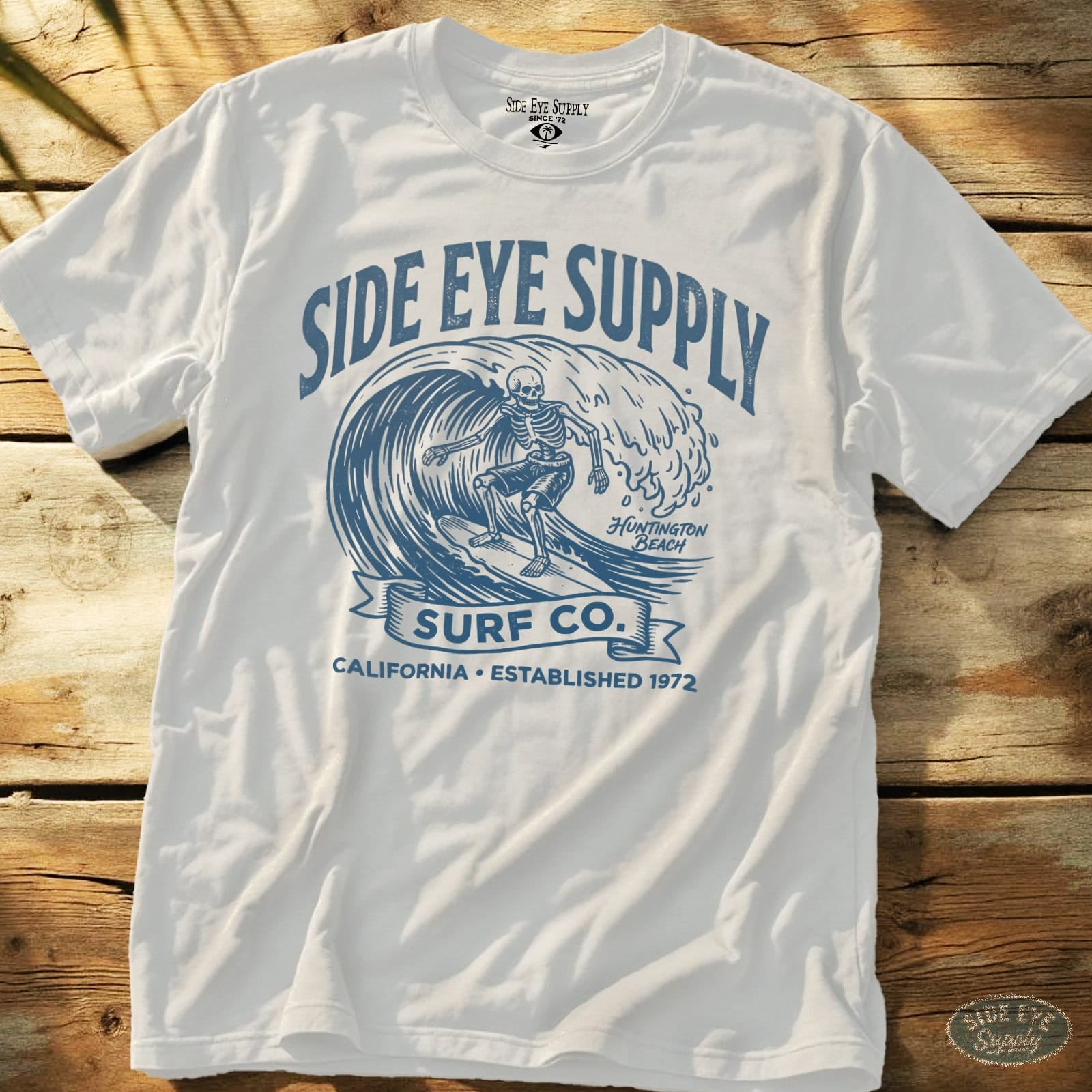 Side Eye Supply HB Tee White / S - by Side Eye Supply - Surf Beach Life Apparel