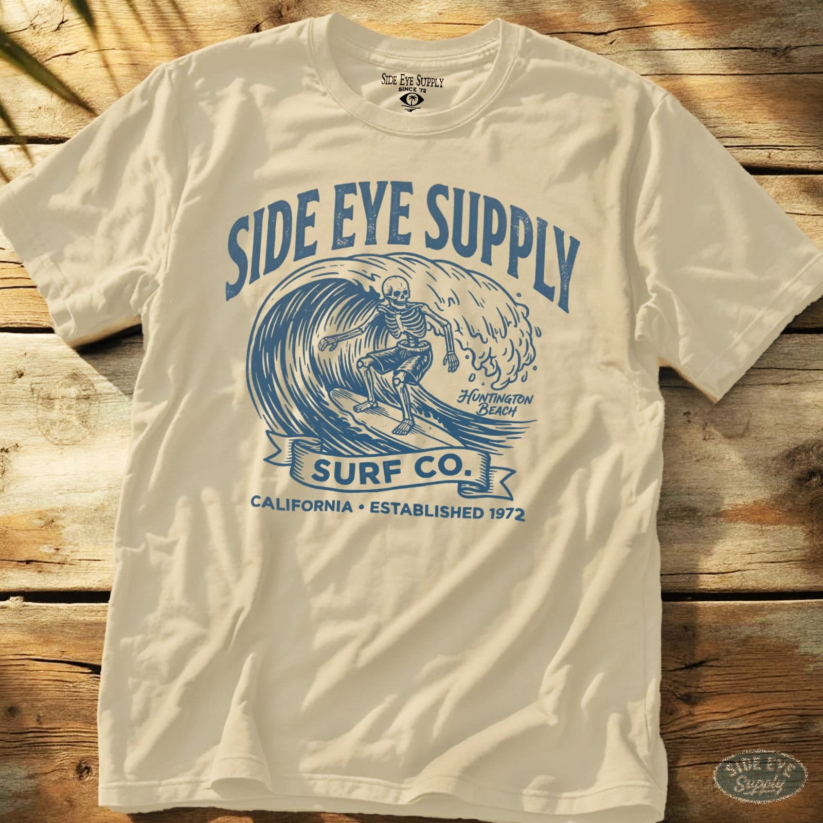 Side Eye Supply HB Tee Natural / S - by Side Eye Supply - Surf Beach Life Apparel