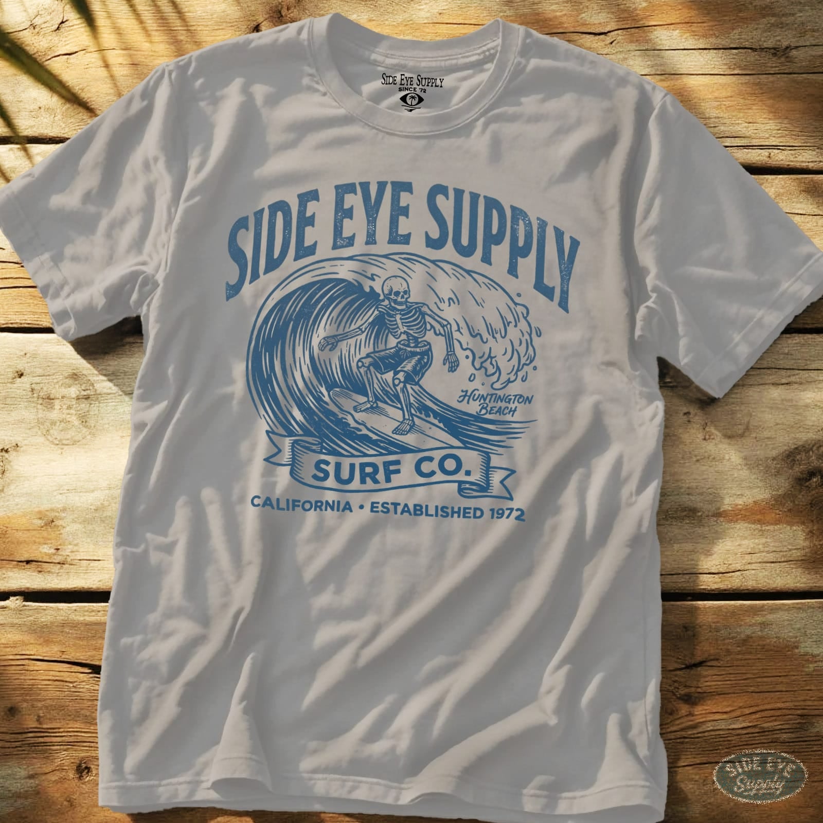 Side Eye Supply HB Tee Ice Grey / S - by Side Eye Supply - Surf Beach Life Apparel