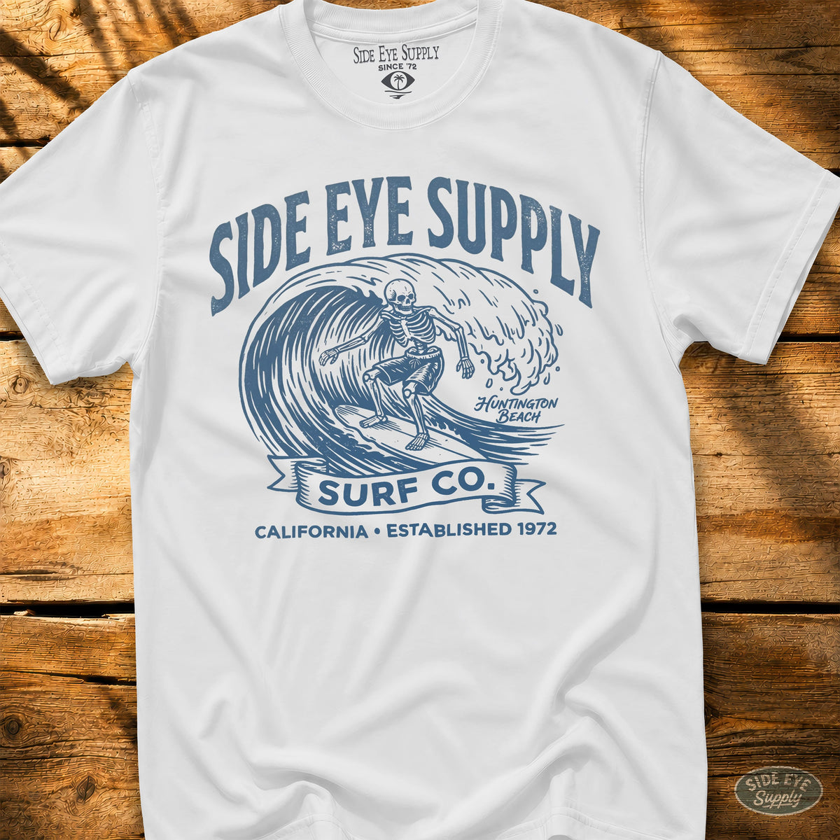 Side Eye Supply HB Tee White / S - by Side Eye Supply - Surf Beach Life Apparel