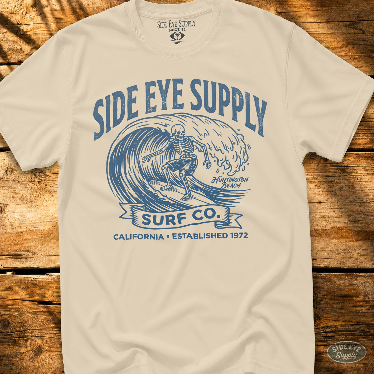 Side Eye Supply HB Tee Natural / S - by Side Eye Supply - Surf Beach Life Apparel