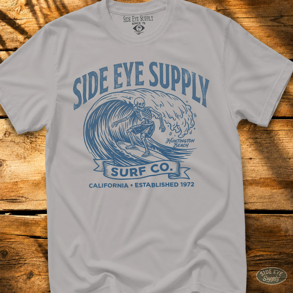 Side Eye Supply HB Tee Ice Grey / S - by Side Eye Supply - Surf Beach Life Apparel
