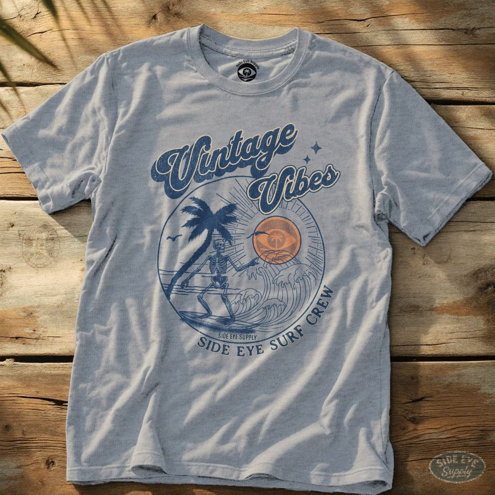 Side Eye Surf Crew Tee Sport Grey / S - by Side Eye Supply - Surf Beach Life Apparel