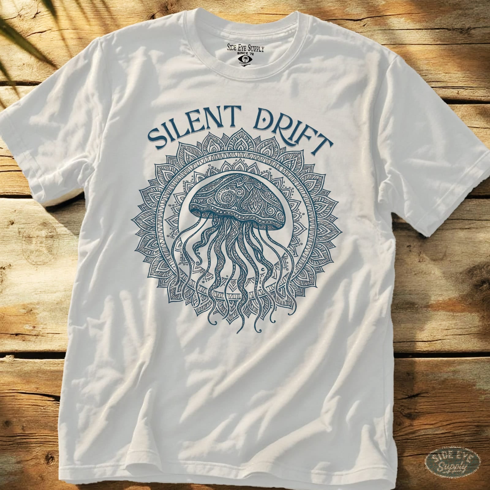 Silent Drift Tee White / S - by Side Eye Supply - Surf Beach Life Apparel