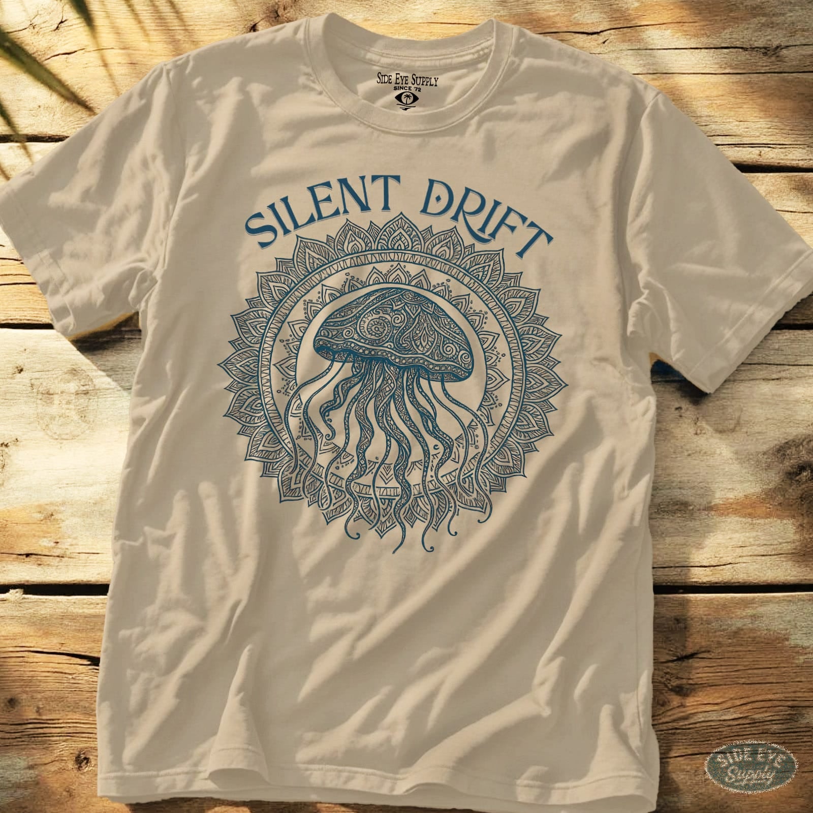 Silent Drift Tee Sand / S - by Side Eye Supply - Surf Beach Life Apparel