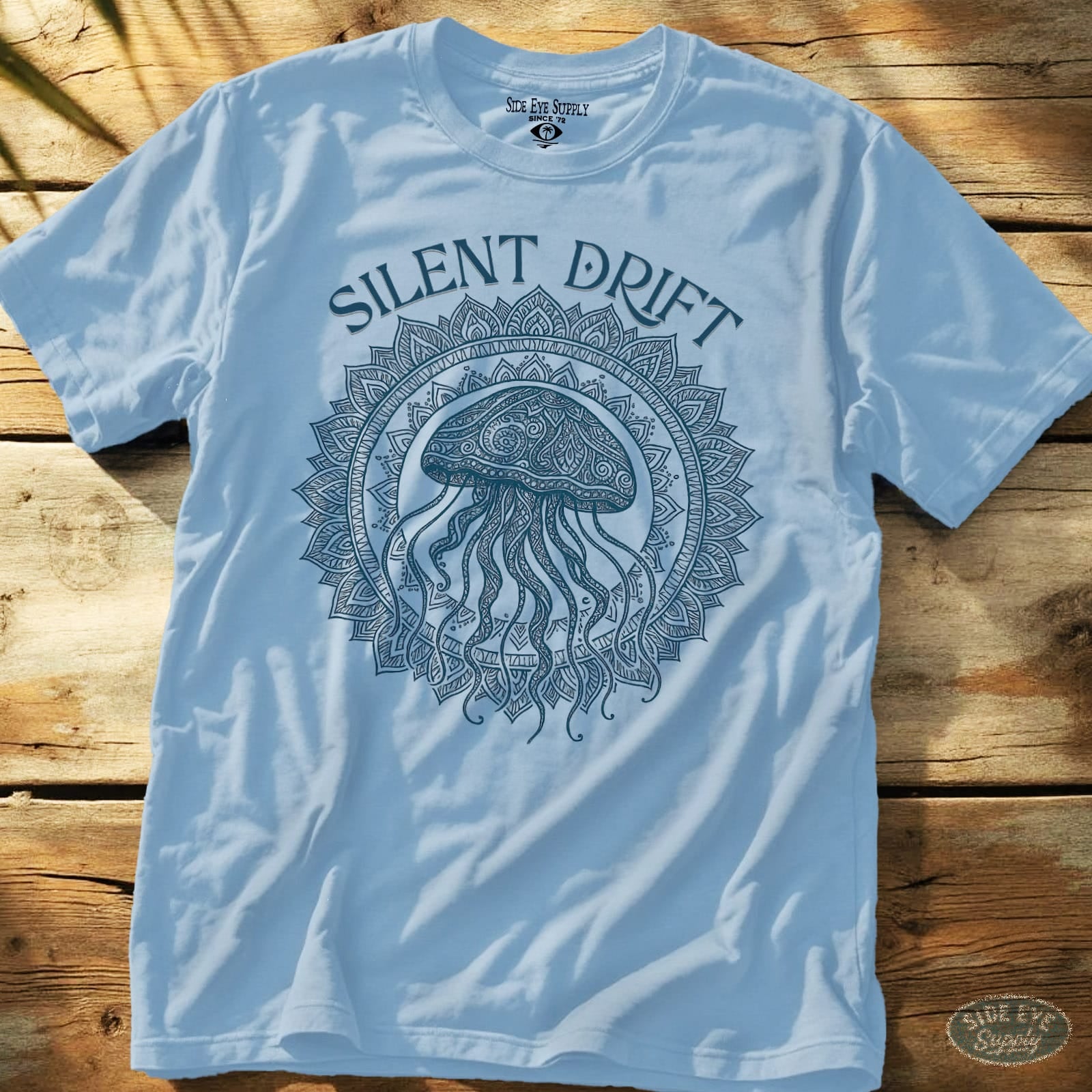 Silent Drift Tee Light Blue / S - by Side Eye Supply - Surf Beach Life Apparel