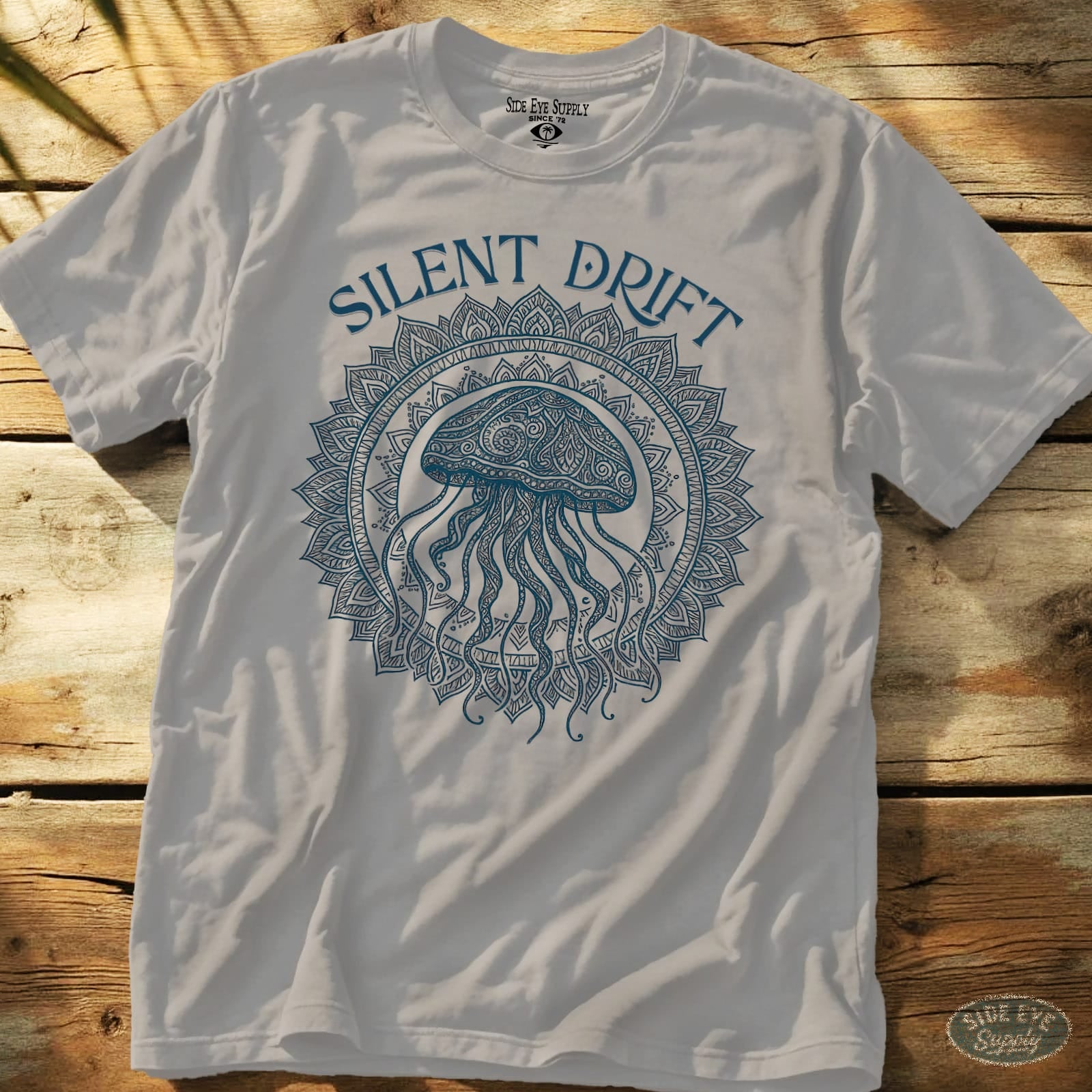 Silent Drift Tee Ice Grey / S - by Side Eye Supply - Surf Beach Life Apparel