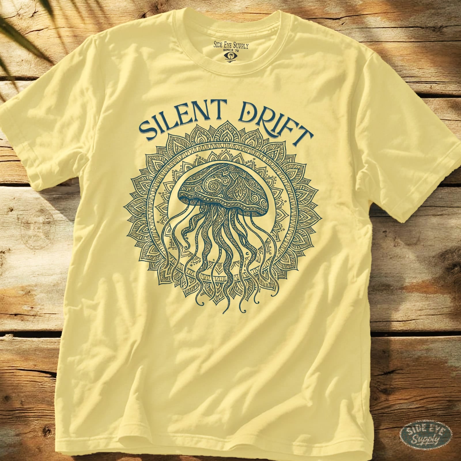 Silent Drift Tee Cornsilk / S - by Side Eye Supply - Surf Beach Life Apparel
