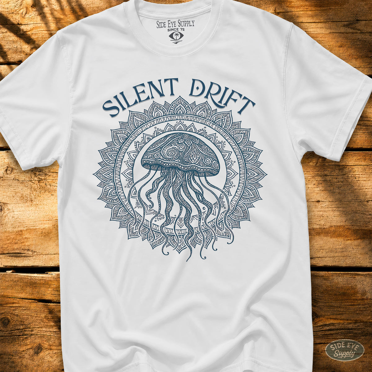 Silent Drift Tee White / S - by Side Eye Supply - Surf Beach Life Apparel