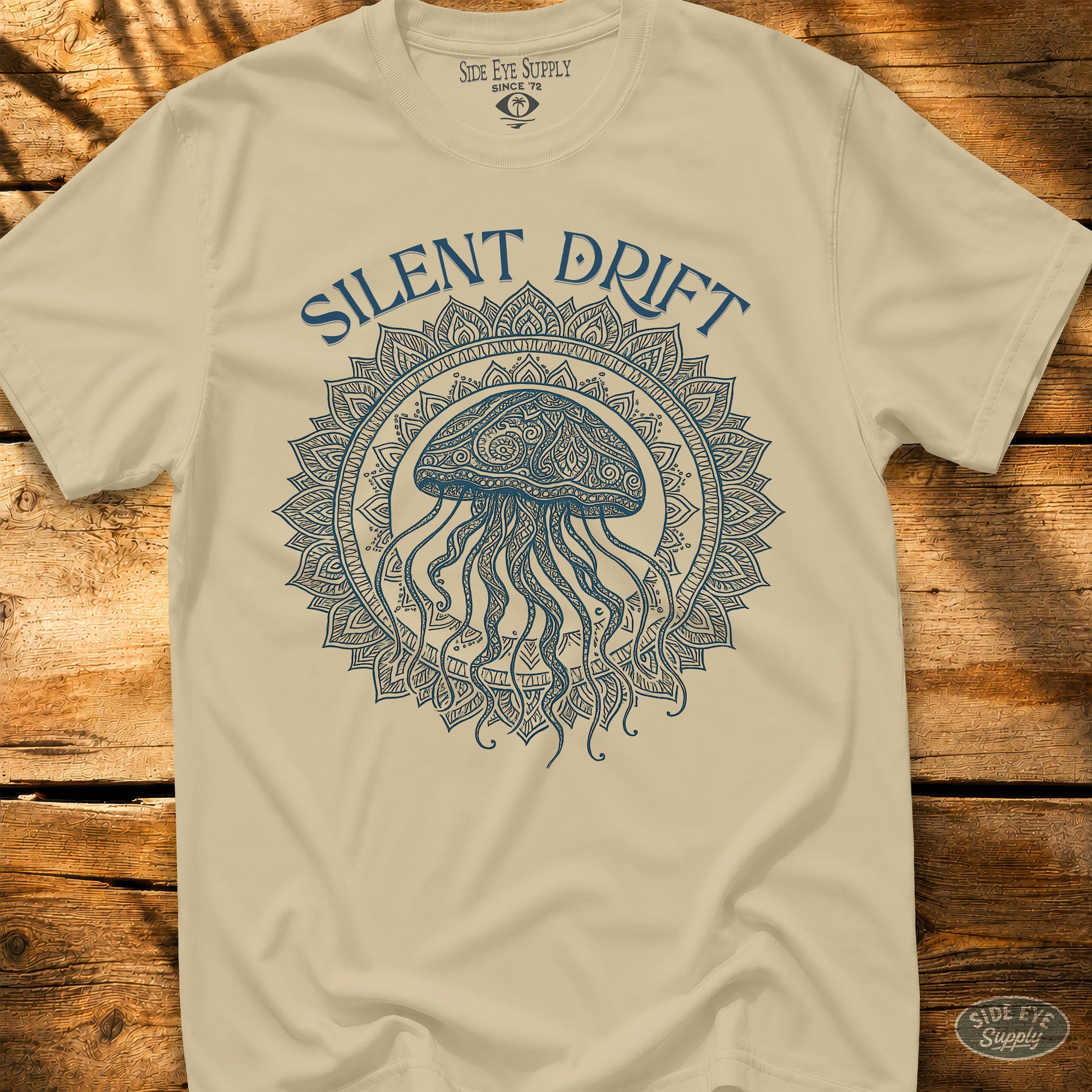 Silent Drift Tee Sand / S - by Side Eye Supply - Surf Beach Life Apparel