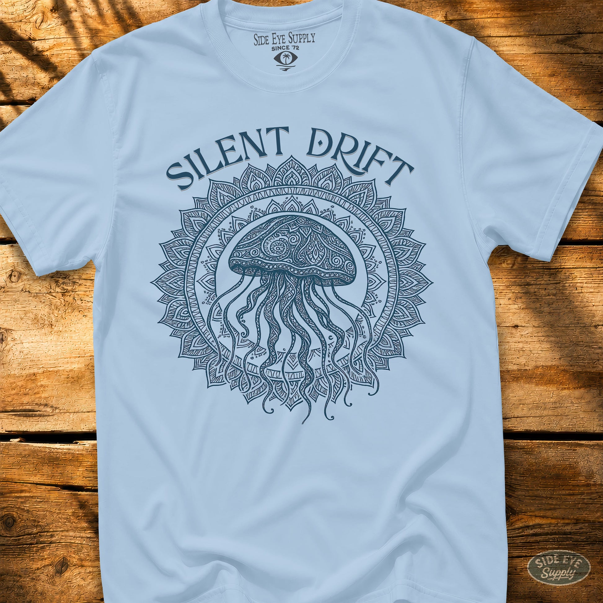 Silent Drift Tee Light Blue / S - by Side Eye Supply - Surf Beach Life Apparel