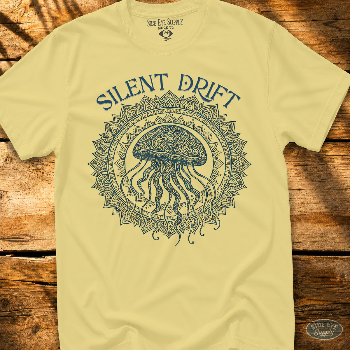 Silent Drift Tee Cornsilk / S - by Side Eye Supply - Surf Beach Life Apparel