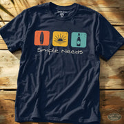 Simple Needs Tee Navy / S - by Side Eye Supply - Surf Beach Life Apparel