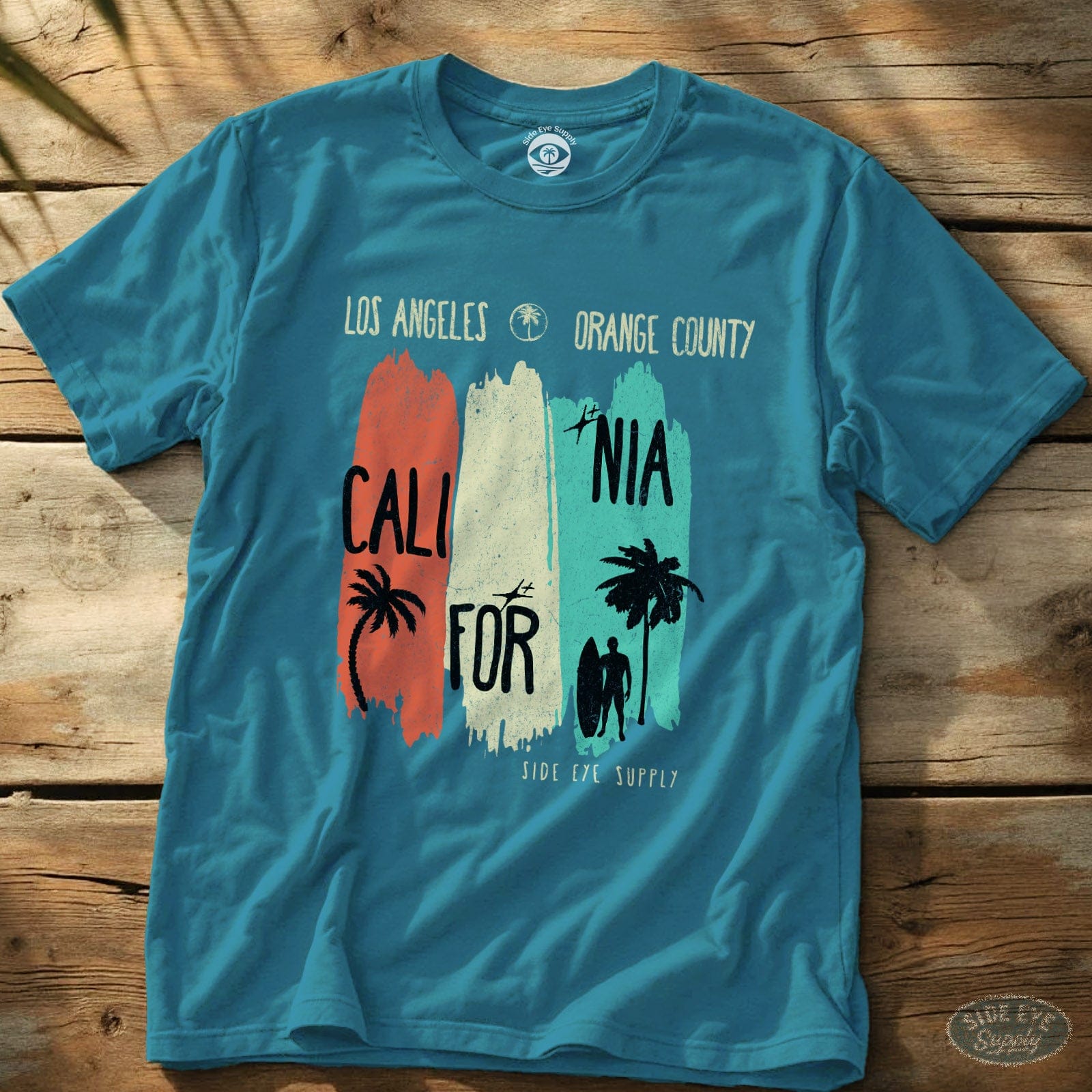 SoCal Luv Tee Sapphire / S - by Side Eye Supply - Surf Beach Life Apparel