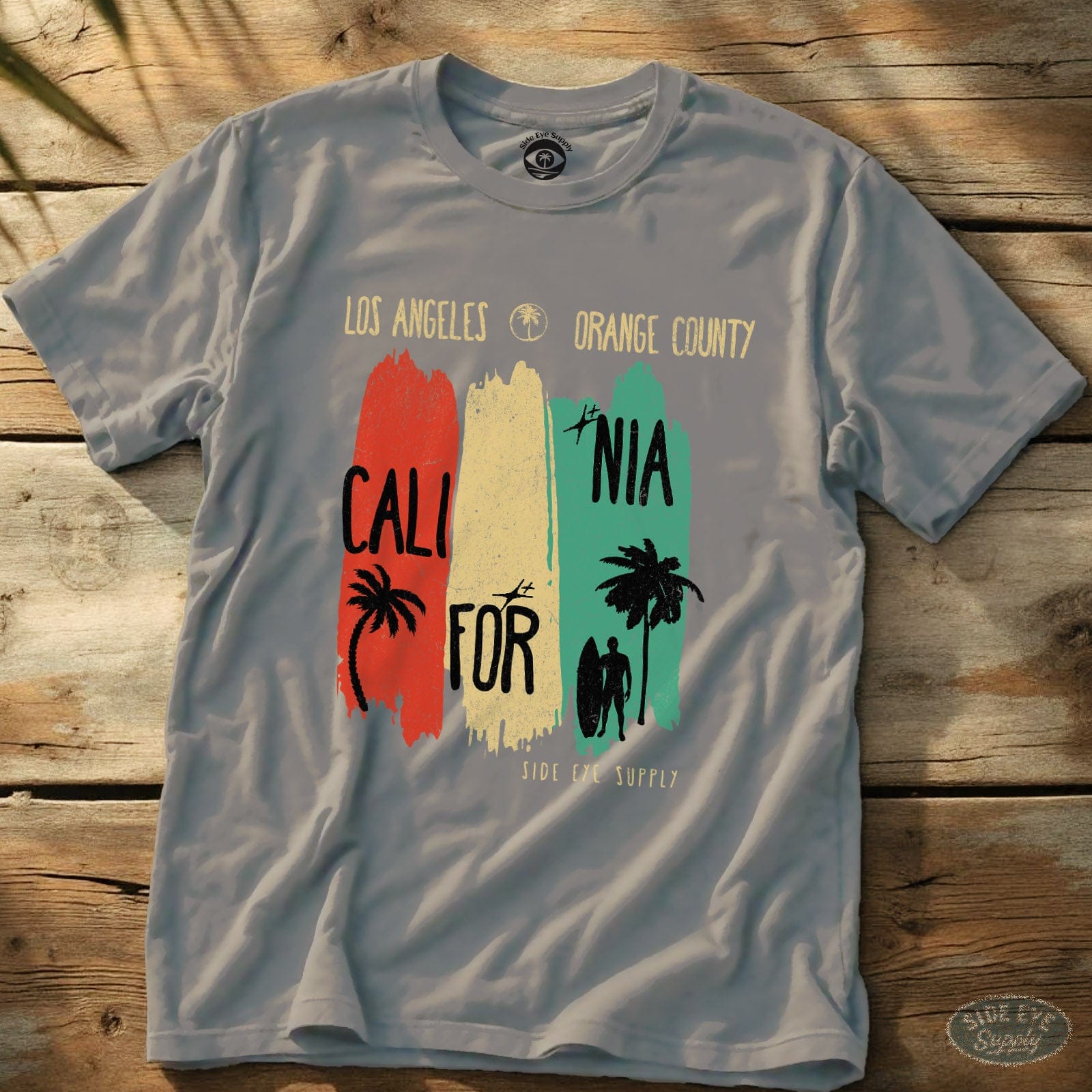 SoCal Luv Tee Ice Grey / S - by Side Eye Supply - Surf Beach Life Apparel