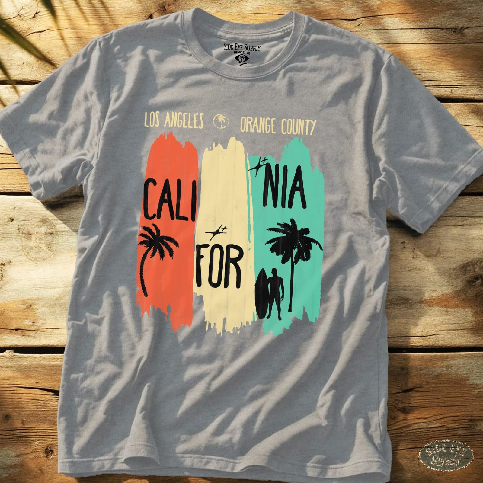 SoCal Luv Tee Sport Grey / S - by Side Eye Supply - Surf Beach Life Apparel