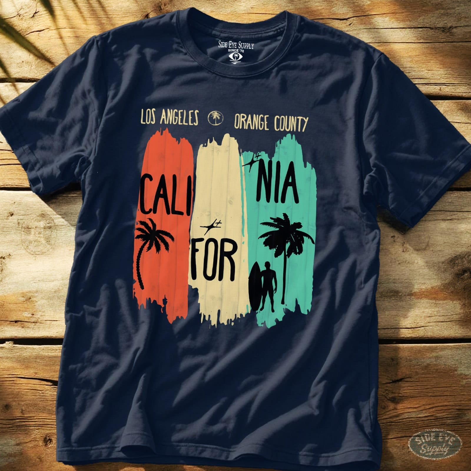 SoCal Luv Tee Navy / S - by Side Eye Supply - Surf Beach Life Apparel