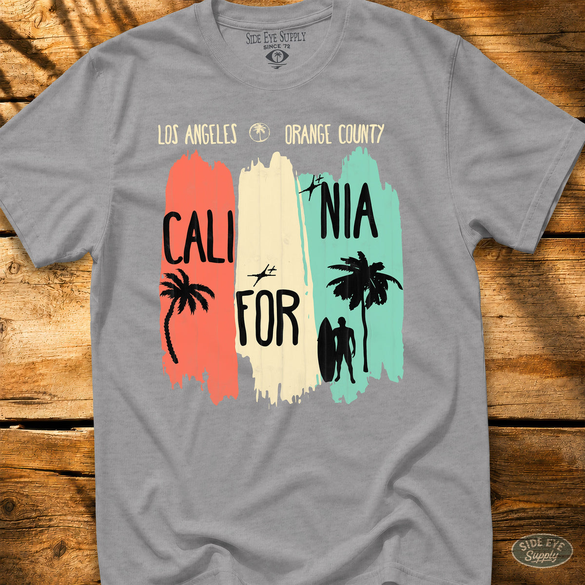 SoCal Luv Tee Sport Grey / S - by Side Eye Supply - Surf Beach Life Apparel